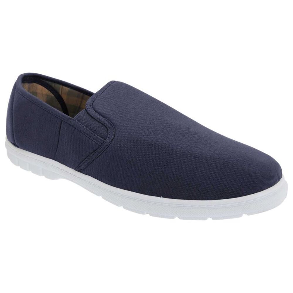 Gordini Mens Twin Gusset Slip On /Loafers Casual Textile Shoes/Sneakers Szs 7-13